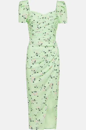 Self-Portrait Floral crÃªpe midi dress