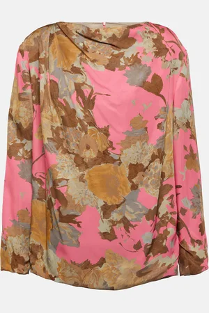 DRIES VAN NOTEN Printed draped blouse