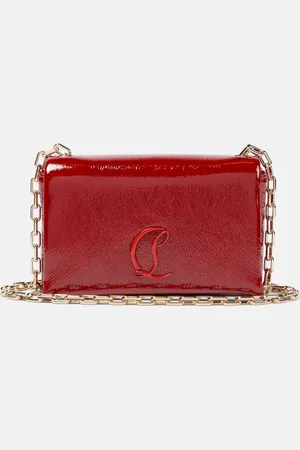 Christian Louboutin Loubi54 patent leather clutch