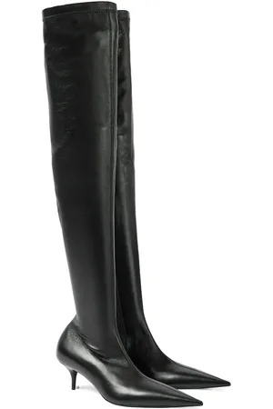 Balenciaga Avenue leather over-the-knee boots