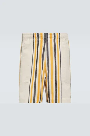 BODE Namesake striped cotton shorts