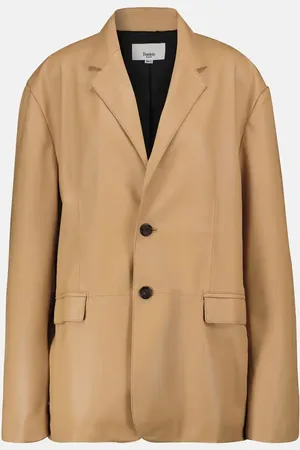The Frankie Shop Olympia faux leather blazer