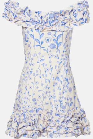 Agua by Agua Bendita Jardin Petalo cotton poplin minidress