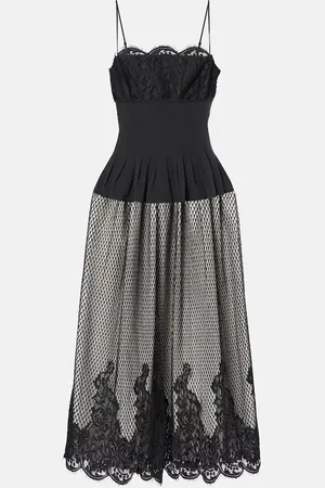 Simkhai Katelyn cotton-blend lace midi dress