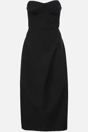 Fforme Jett cotton and wool corset dress