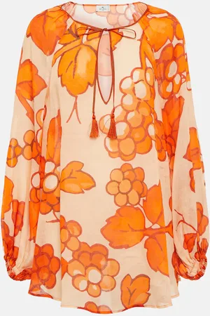 Etro Printed ramie tunic