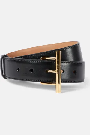 Alexander McQueen T-Bar Hip leather belt