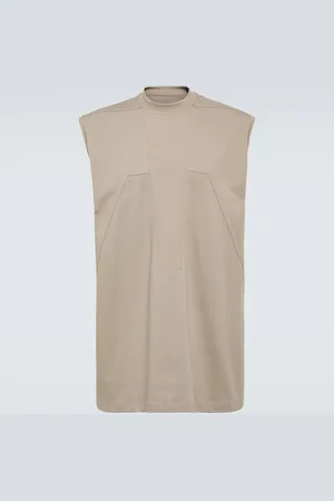 Rick Owens Splintered Tarp cotton jersey tank top