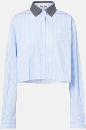 Miu Miu Cropped cotton shirt