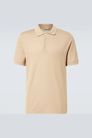 CANALI Cotton and silk polo shirt