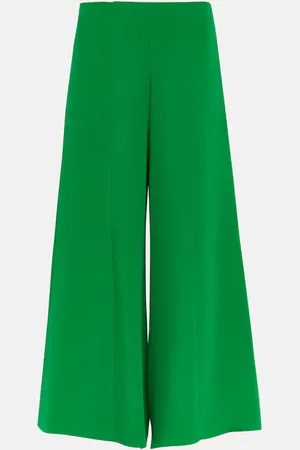 VALENTINO Mid-rise silk culottes