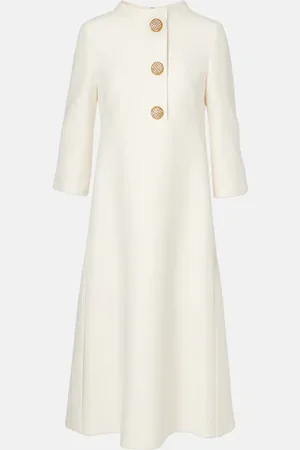 VALENTINO Crepe Couture midi dress