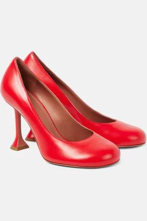 Amina Muaddi Iris 95 leather pumps