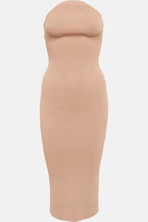 Khaite Rumer ribbed-knit midi dress