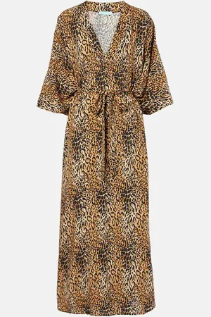 Melissa Odabash Bonnie leopard-print maxi dress
