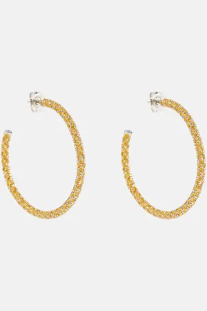 Amina Muaddi Cameron crystal-embellished earrings