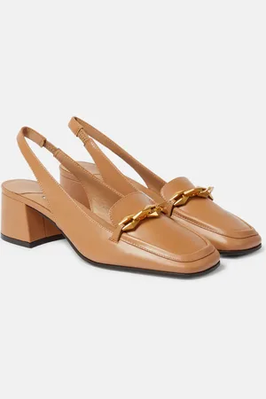 Jimmy Choo Diamond Tilda 45 leather slingback pumps