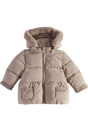 Tartine Et Chocolat Baby faux fur-trimmed jacket