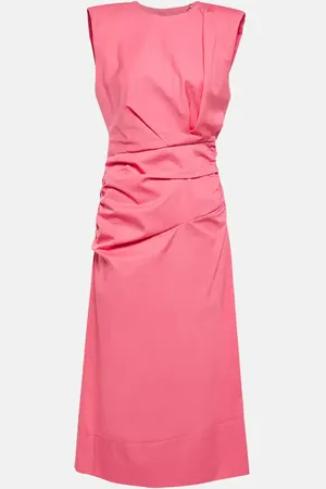Dorothee Schumacher Ruched cotton midi dress