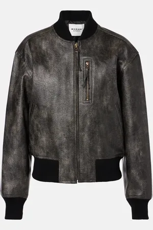 Marant Etoile Crisley faux leather bomber jacket