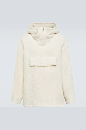Auralee Oversized wool and alpaca hoodie