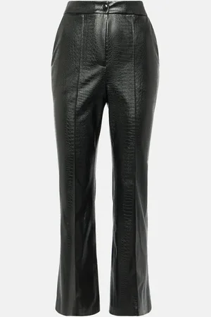 Max Mara Queva faux leather flared pants