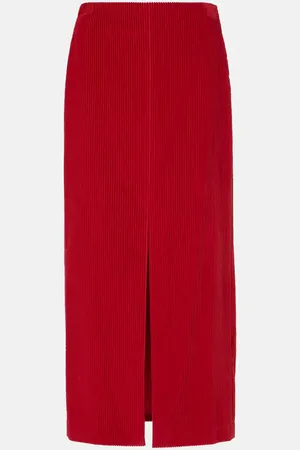 Brunello Cucinelli Cotton midi skirt