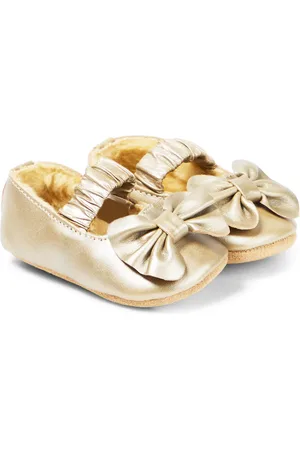 Donsje Baby Neni metallic leather ballet flats