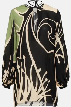 JOHANNA ORTIZ Printed silk georgette blouse