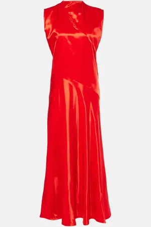 Jil Sander Satin midi dress