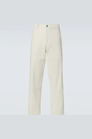 Moncler Cotton canvas straight pants