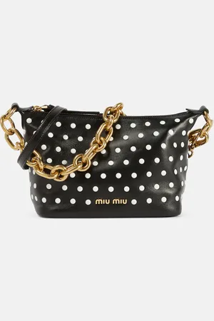 Miu Miu Polka-dot leather shoulder bag