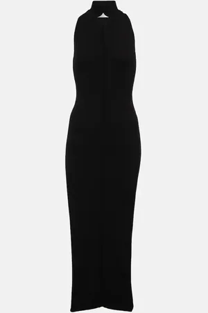 Courrèges Ribbed-knit midi dress