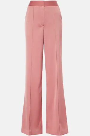 VERONICA BEARD Edia high-rise satin wide-leg pants