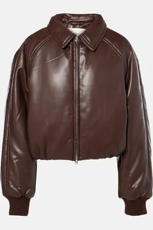 AGOLDE X Shoreditch Ski Club Tate faux leather bomber jacket