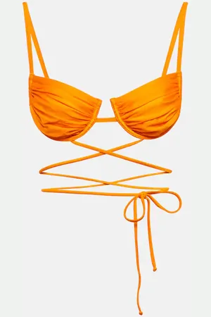 Bananhot Cherry ruched bikini top