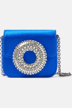 Aquazzura Mini embellished satin shoulder bag