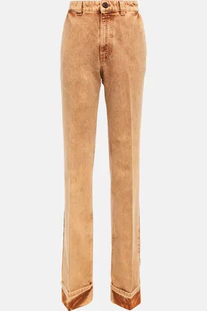Miu Miu Marbleized low-rise straight jeans