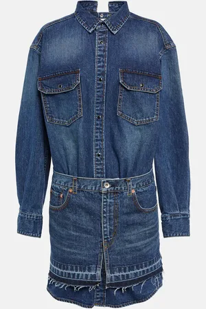 SACAI Denim shirt dress