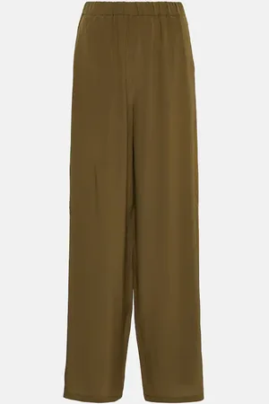 Max Mara Zigano silk wide-leg pants