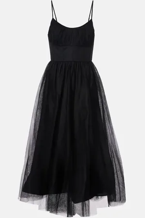 ZIMMERMANN Tulle corset midi dress