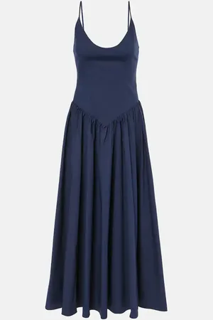 Staud Dena cotton midi dress