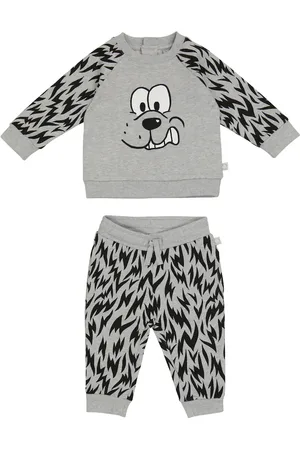 Stella McCartney Baby dog-print cotton fleece tracksuit