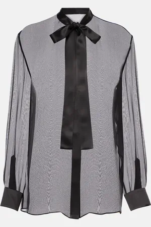 Dolce & Gabbana Tie-neck silk blouse