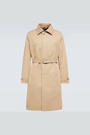 Lanvin Belted cotton raincoat