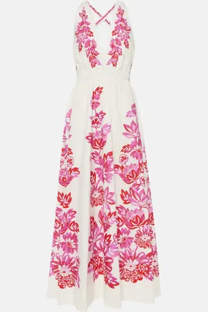 Farm Rio Powerful Birds cotton maxi dress