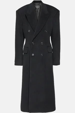 Balenciaga Cinched cashmere and wool coat