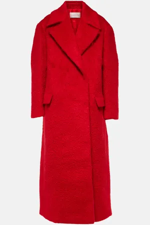 VALENTINO Mohair-blend coat