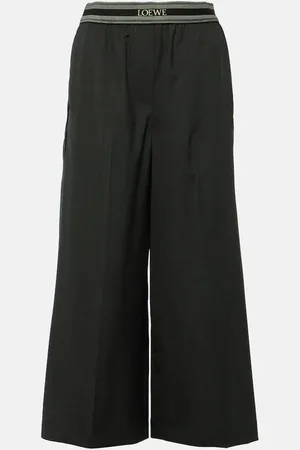 Loewe Wool cropped wide-leg pants