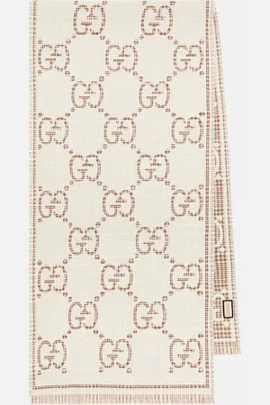 Gucci GG wool-blend jacquard scarf